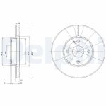 Bromsskiva DELPHI BG2804