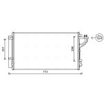Condensator, airconditioning AVA COOLING KA5255D