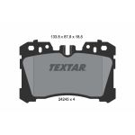 Kit de plaquettes de frein, frein à disque TEXTAR 2424501, Avant