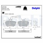 Bremsbelagsatz DELPHI LP1733, Hinten
