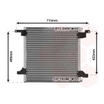 Condensador, sistema de ar condicionado VAN WEZEL 30005377