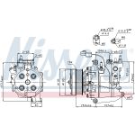 Airconditioning compressor NISSENS 89246