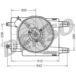 Ventilador, arrefecimento do motor DENSO DER01011