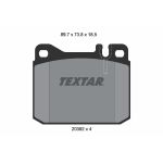 Kit de plaquettes de frein, frein à disque TEXTAR 2039213, Avant