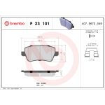 Bromsbeläggssats, skivbroms BREMBO P 23 101