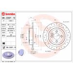 Bromsskiva BREMBO 08.C307.1X