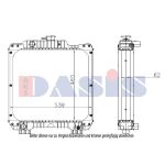 Radiateur, refroidissement du moteur AKS DASIS 440301N