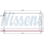 Condensatore, impianto di climatizzazione NISSENS 940036