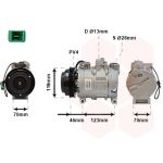 Klimakompressor VAN WEZEL 0300K015