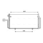 Condensator, airconditioning AVA COOLING SUA5078D