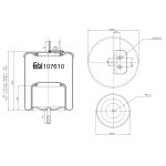 Soffietti per sospensioni pneumatiche FEBI BILSTEIN 107610