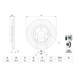 Disco de freno BOSCH 0 986 479 E76,1 Piezza