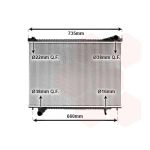 Motorradiateur  VAN WEZEL 77012700