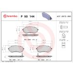 Jogo de pastilhas de travão, travão de disco BREMBO P 50 144