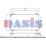 Condensator, airconditioning AKS DASIS 062018N
