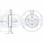 Disco de freno DELPHI BG3830