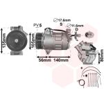 Klimakompressor VAN WEZEL 3700K428