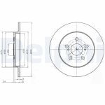 Bromsskiva DELPHI BG4201C