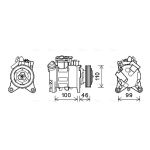 Klimakompressor AVA COOLING BWAK489