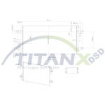 Radiator, motorkoeling TITANX RX129014