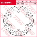 Disco de freno TRW MST212RAC, 1 Pieza