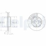 Bromsskiva DELPHI BG3508