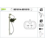 Regulador de janelas VALEO 851015