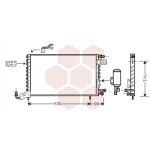 Condensator, airconditioning VAN WEZEL 58005142