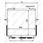 Radiator, motorkoeling NRF 53367