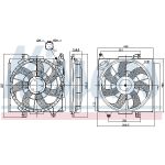 Ventilador, refrigeración del motor NISSENS 850039
