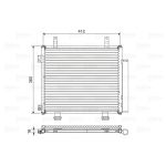 Condensator, airconditioning VALEO 822573