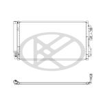 Condensador, sistema de ar condicionado KOYORAD CD421005