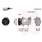 Klimakompressor VAN WEZEL 4300K281