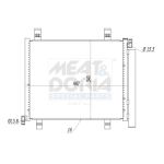 Condensator, airconditioning MEAT & DORIA 991265