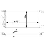 Condensador, sistema de ar condicionado MAHLE AC 66 000S