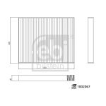 Filtro, ar do habitáculo FEBI BILSTEIN 1002067