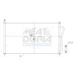 Condenseur (climatisation) MEAT & DORIA 991072