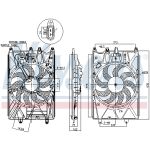 Ventilador, refrigeración de motor NISSENS 85937