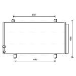 Condensator, airconditioning AVA COOLING TO5698D