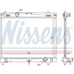 Radiador, refrigeración del motor NISSENS 646877