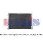 Condensator, airconditioning AKS DASIS 562077N