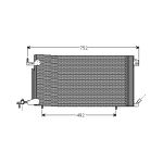 Condensator, airconditioning AVA COOLING PEA5187