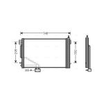 Condenseur (climatisation) AVA COOLING MSA5493D