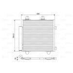 Condensator, airconditioning VALEO 822577