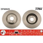 Disco de freno TRW DF6004S frente, ventilado, 1 pieza