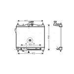 Motorradiateur  AVA COOLING HYA2100