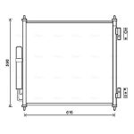 Condensator, airconditioning AVA COOLING AUA5218D