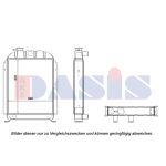 Radiateur, refroidissement du moteur AKS DASIS 440511N