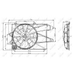 Tuuletin, mootorinjäähdytys  NRF 47004