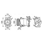 Klimakompressor AVA COOLING FDAK586